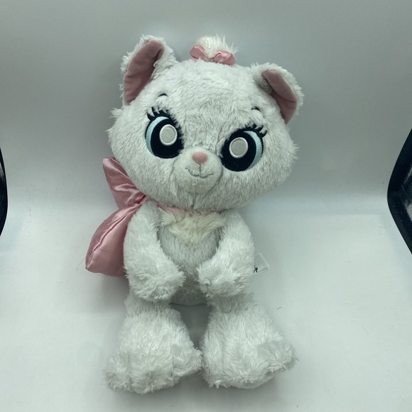 Disney Other - Disney Parks The Aristocats 11" Marie Big Feet Plush Pink Bow Ripped